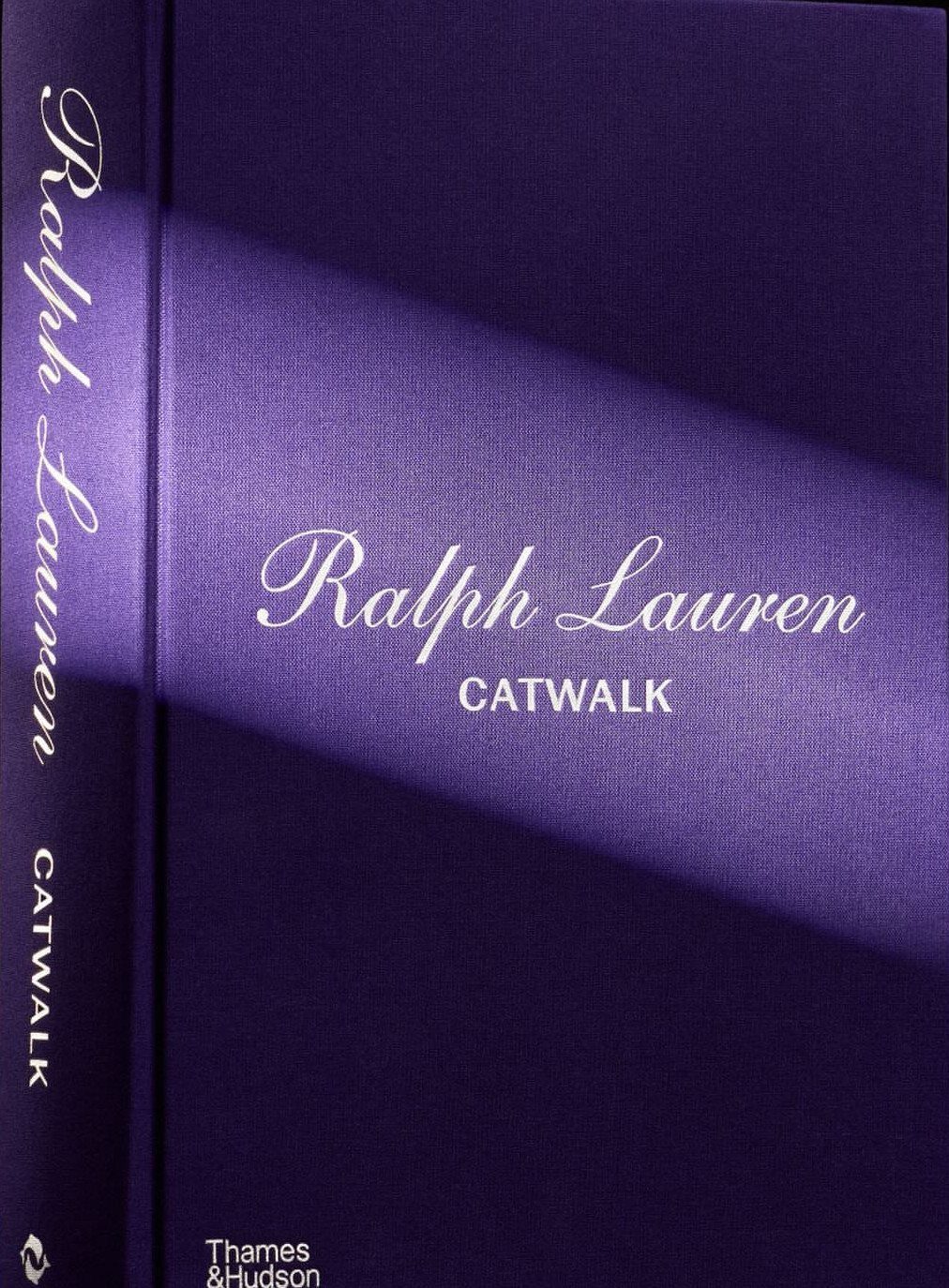 Purple Ralph Lauren Catwalk hardcover book with white text on the cover and spine.